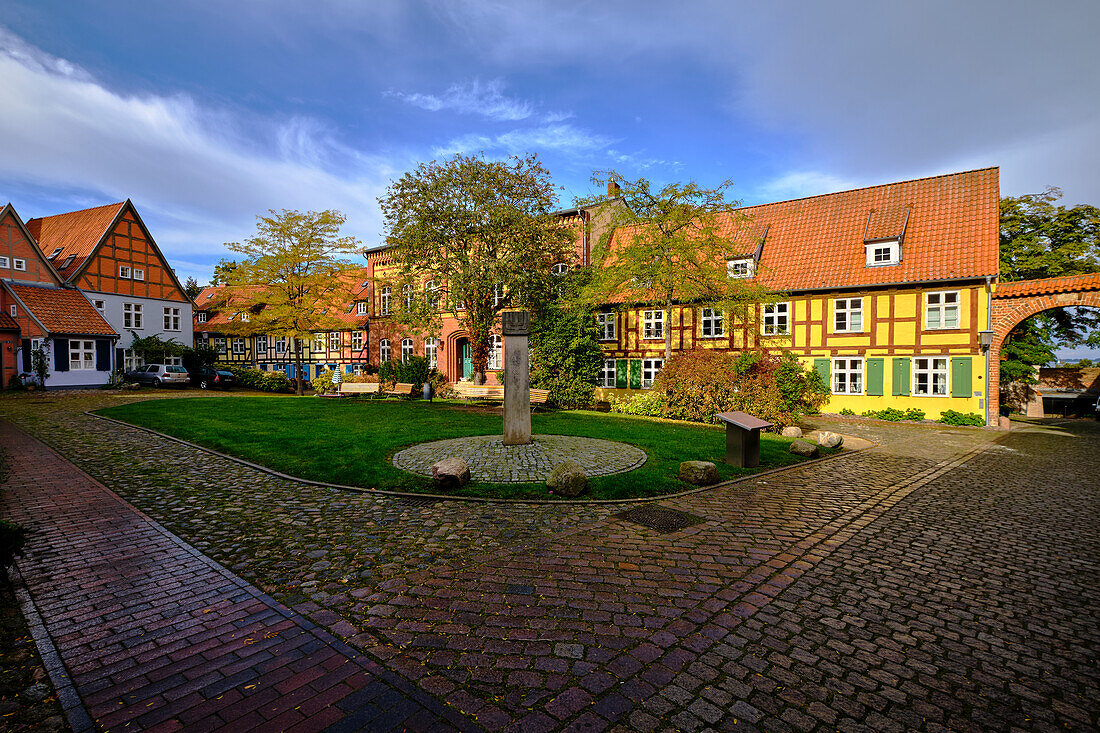 Former Jewish Quarter at the Sankt-Johanniskloster in the World Heritage and Hanseatic City of Stralsund, Mecklenburg-West Pomerania, Germany