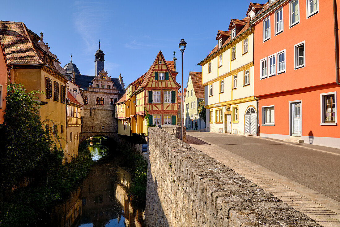 Das Malerwinkelhaus – heute Museum - in Marktbreit am Main, Landkreis Kitzingen, Unterfranken, Franken, Bayern, Deutschland