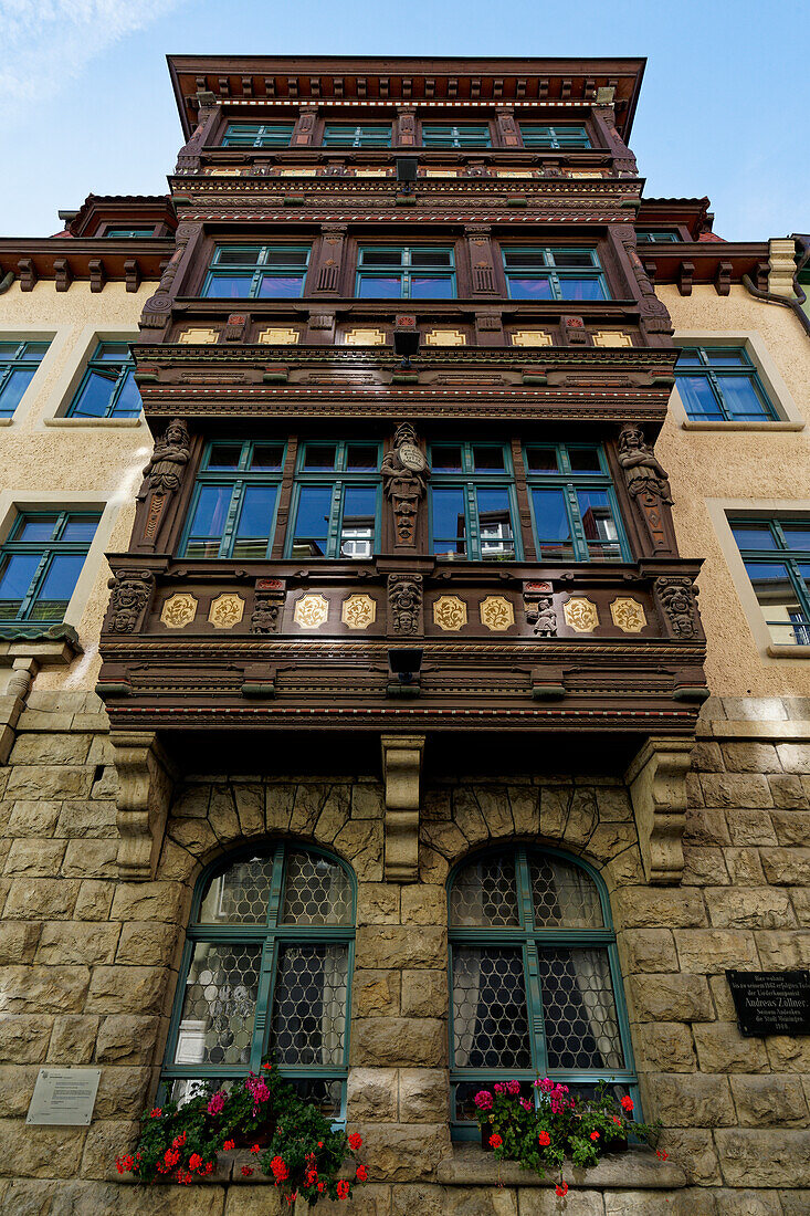 Historische Altstadt von Meinigen, Landkreis Schmalkalden-Meiningen, Thüringen, Deutschland