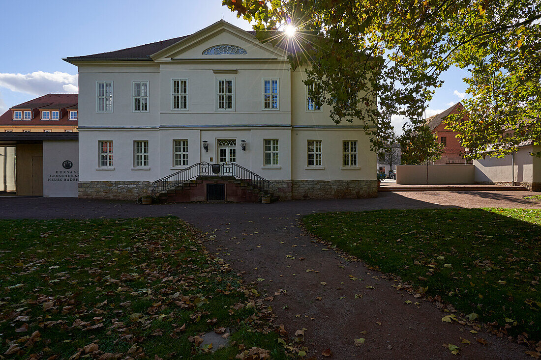 Historical spa facilities in the Goethe town of Bad Lauchstädt, Saalekreis, Saxony-Anhalt, Germany