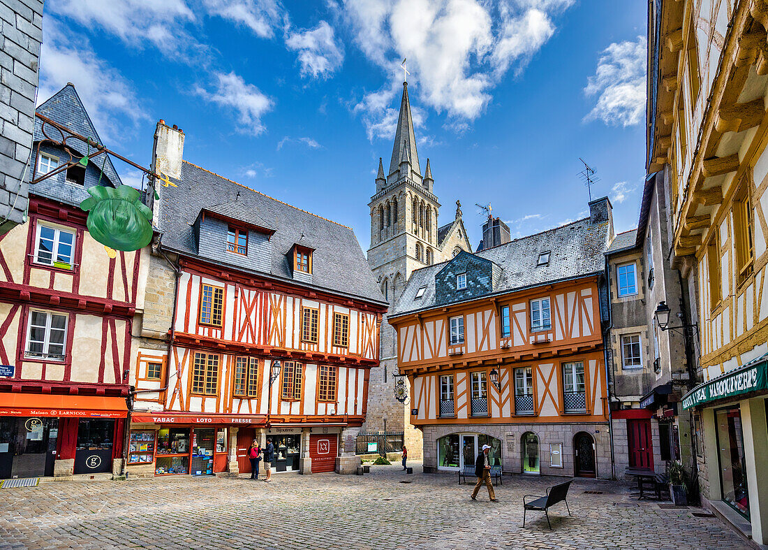 Out and about in Vannes, Morbihan, Brittany, France, Europe