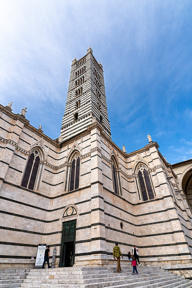 Am Dom von Siena, Toskana, Italien