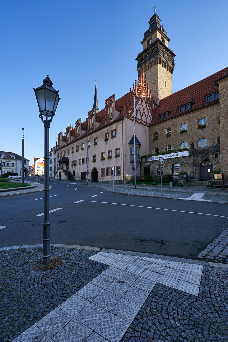 Zeitz town hall, Burgenland district, Saxony-Anhalt, Germany