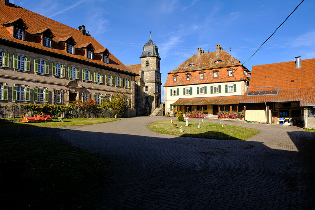 Schloss Stöckach, Gemeinde Bundorf, Landkreis Haßberge, Unterfranken, Bayern, Deutschland
