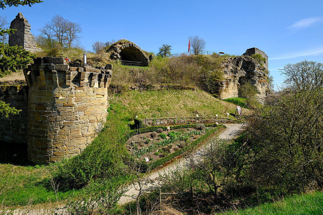 Ruine Altenstein in Altenstein, Markt Maroldsweisach, Naturpark Haßberge, Landkreis Hassberge, Unterfranken, Franken, Bayern, Deutschland