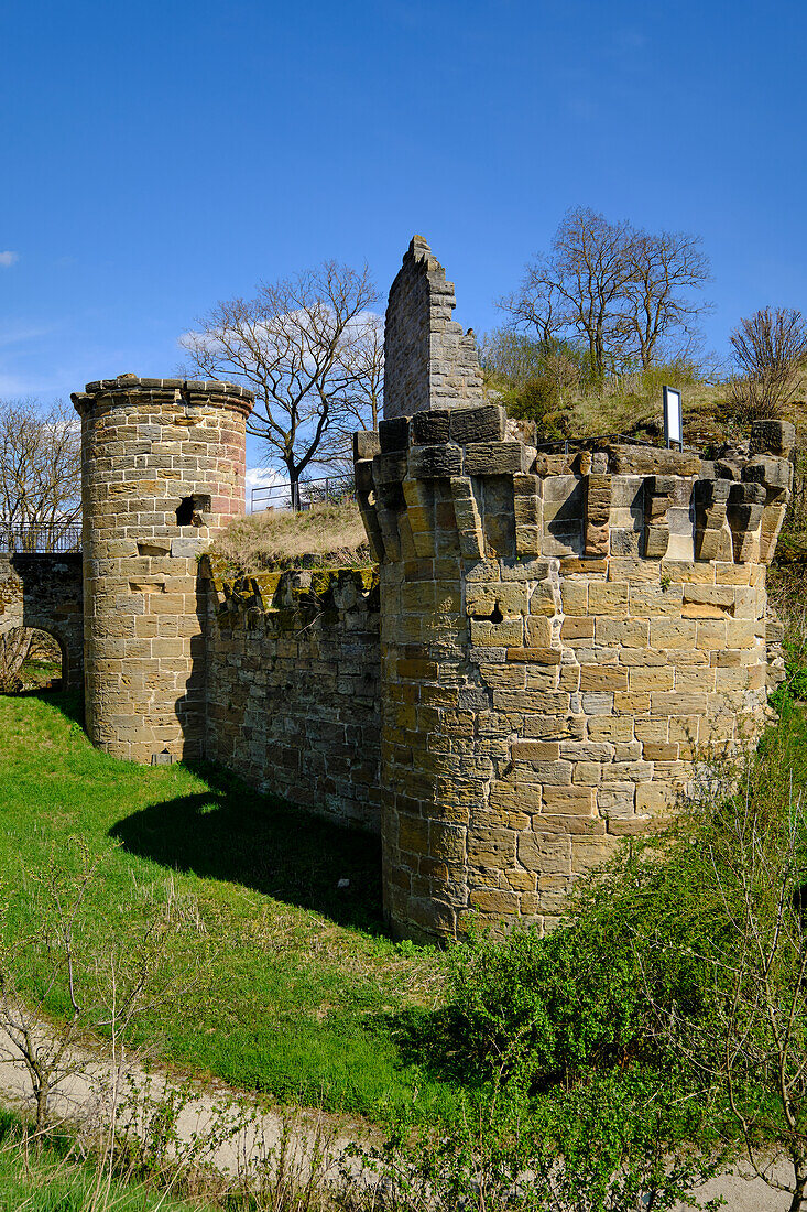 Altenstein ruins in Altenstein, market town of Maroldsweisach, Hassberge Nature Park, Hassberge district, Lower Franconia, Franconia, Bavaria, Germany