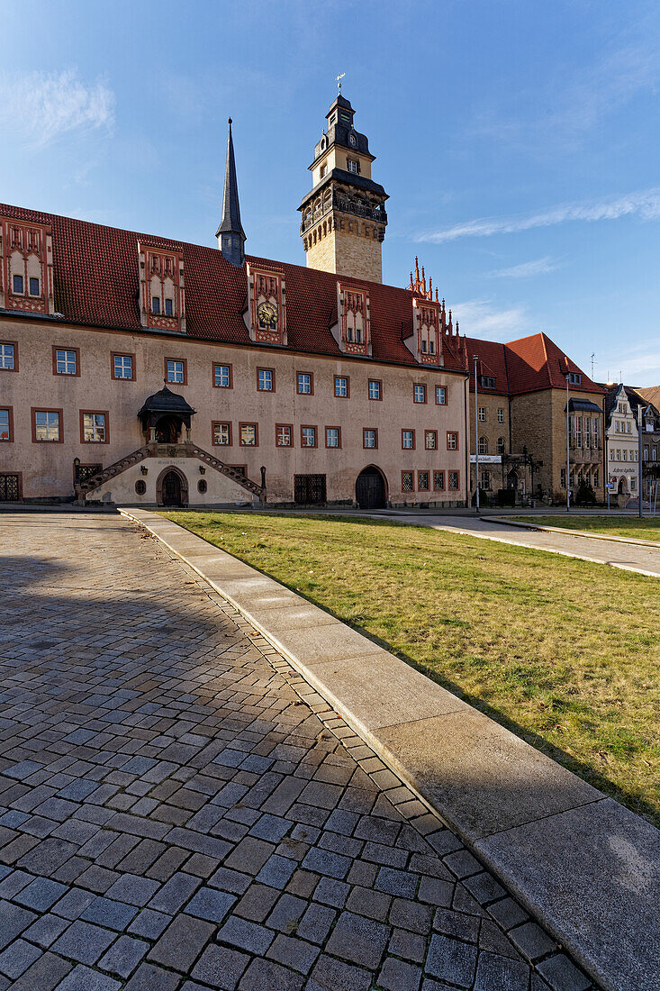 Rathaus Zeitz, Burgenlandkreis, Sachsen-Anhalt, Deutschland