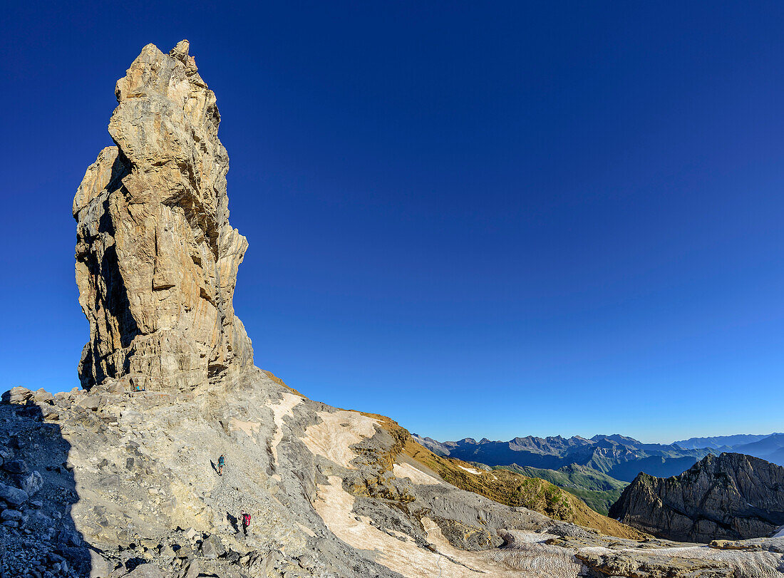 Felsturm in der Rolandsbreche, Breche de Roland, Gavarnie, Nationalpark Pyrenäen, UNESCO Weltkulturerbe Pyrénées Mont Perdu, Pyrenäen, Frankreich