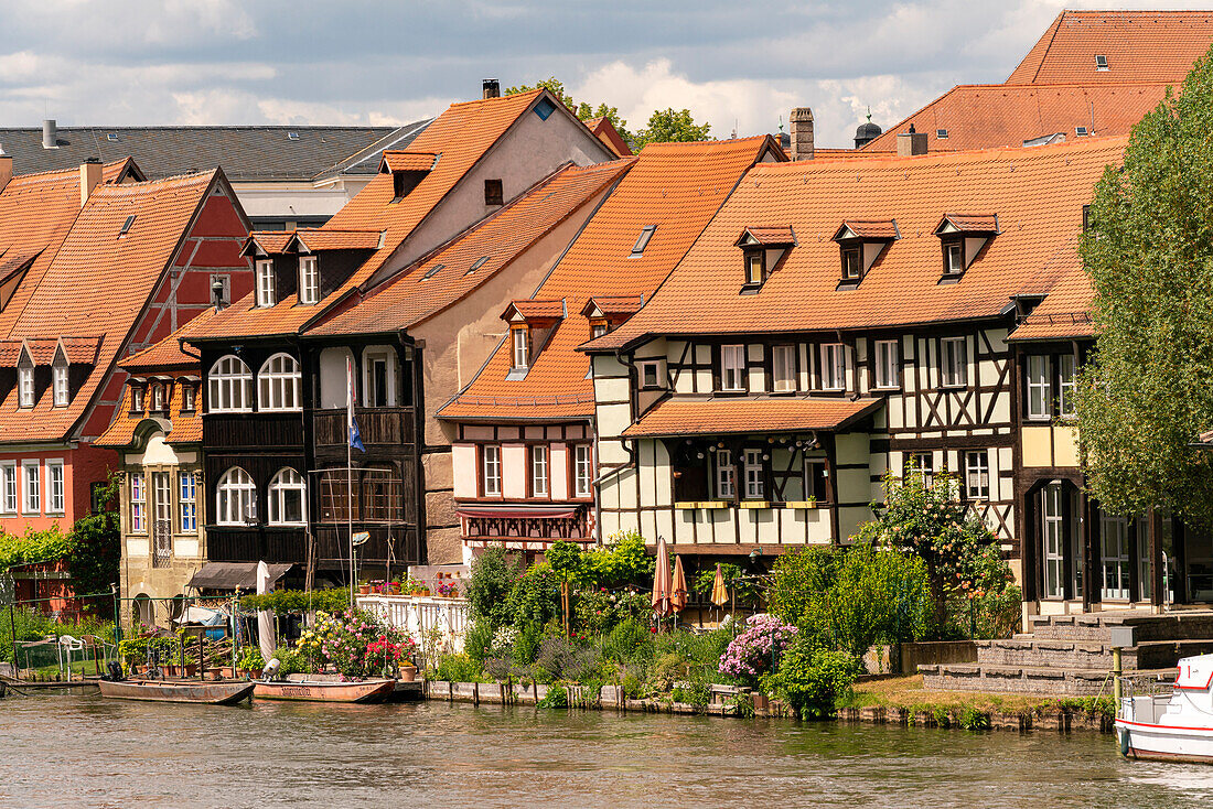 The former fishing settlement &quot;Little Venice&quot; in the island town of Bamberg, UNESCO World Heritage City of Bamberg, Upper Franconia, Franconia, Bavaria, Germany