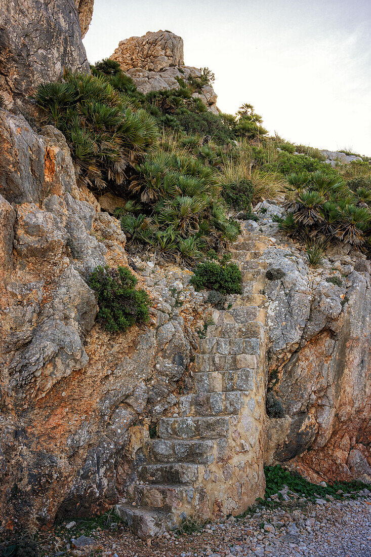 Old hiking trail on the Formentor Peninsula, Mallorca, Spain
