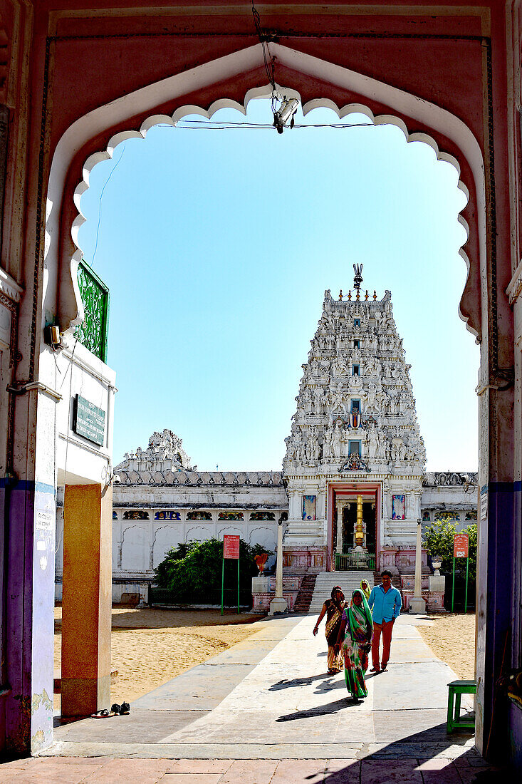 Indischer Tempel, Pilgerstadt, Pushkar, Rajasthan, Indien