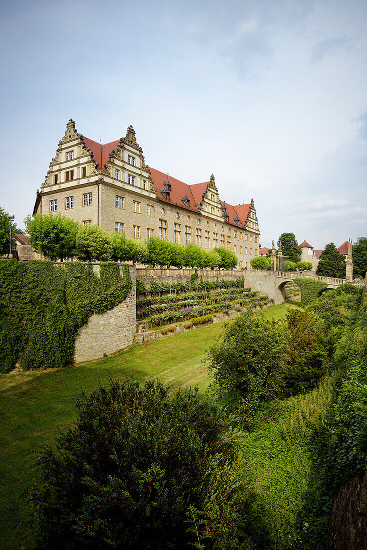 Weikersheim Castle, Tauber Valley, Main-Tauber District, Baden-Wuerttemberg, Germany, Europe