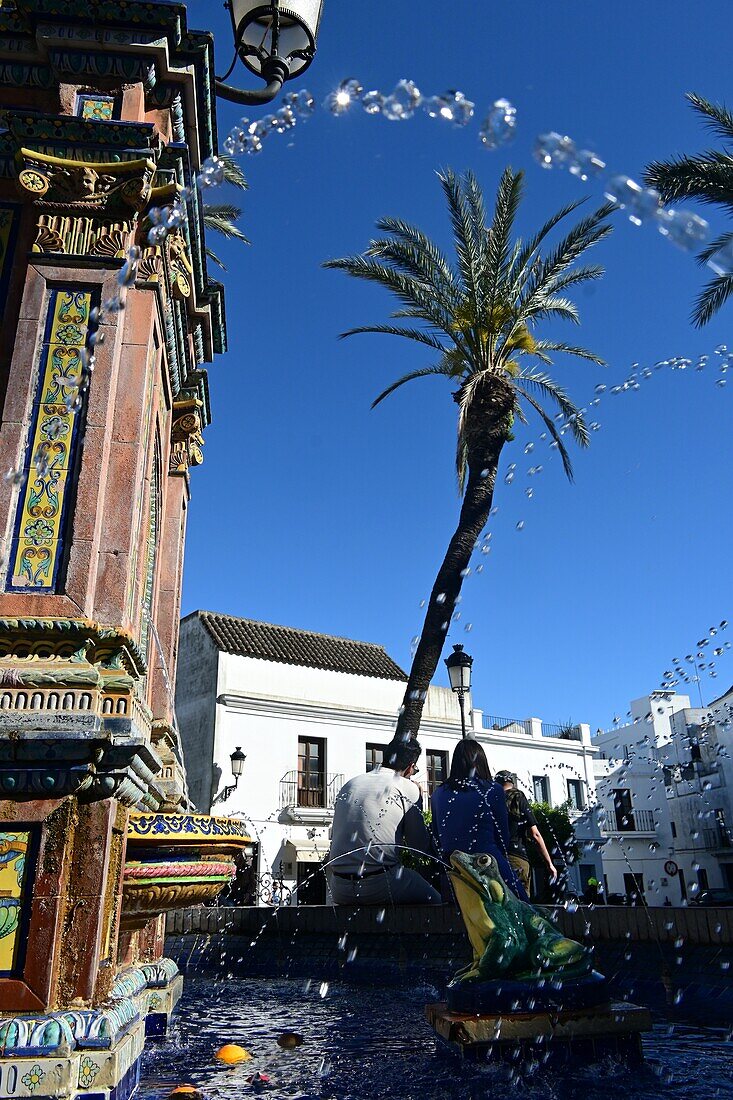 am Rathaus, Vejer de la Frontera, Costa de la Luz, Andalusien, Spanien