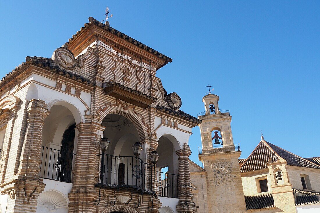 an der Kirche Santa Maria de Jesus in der Altstadt von Antequera, Andalusien, Spanien