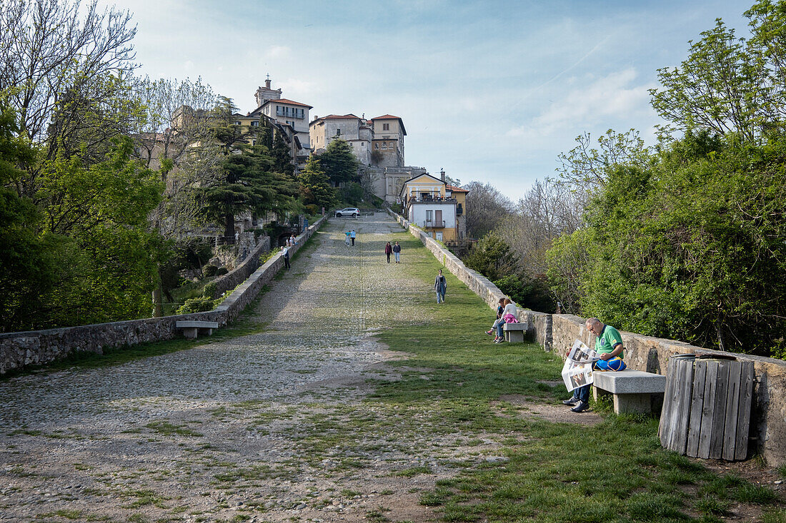 Wallfahrtsort Santa Maria del Monte, Santa Maria del Monte, Sacromonte di Varese, Weltkulturerbe, Varese, Lombardei, Italien, Europa