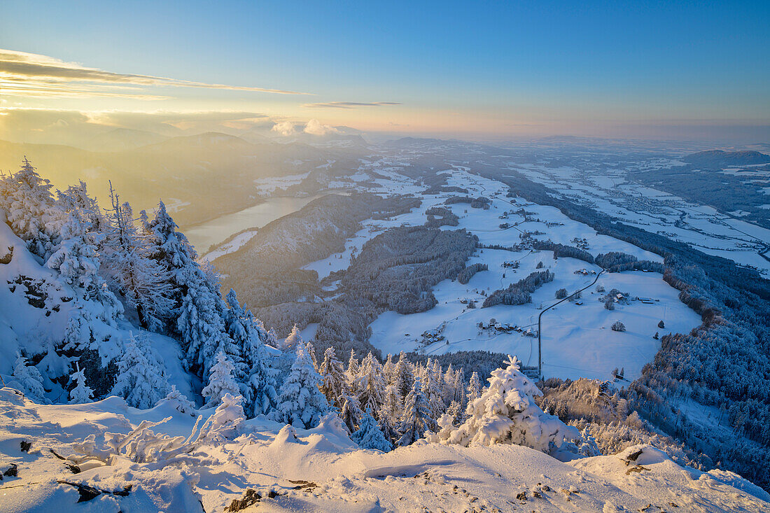 Blick vom Schober auf Voralpenland, Schober, Salzkammergut, Salzkammergutberge, Salzburg, Österreich