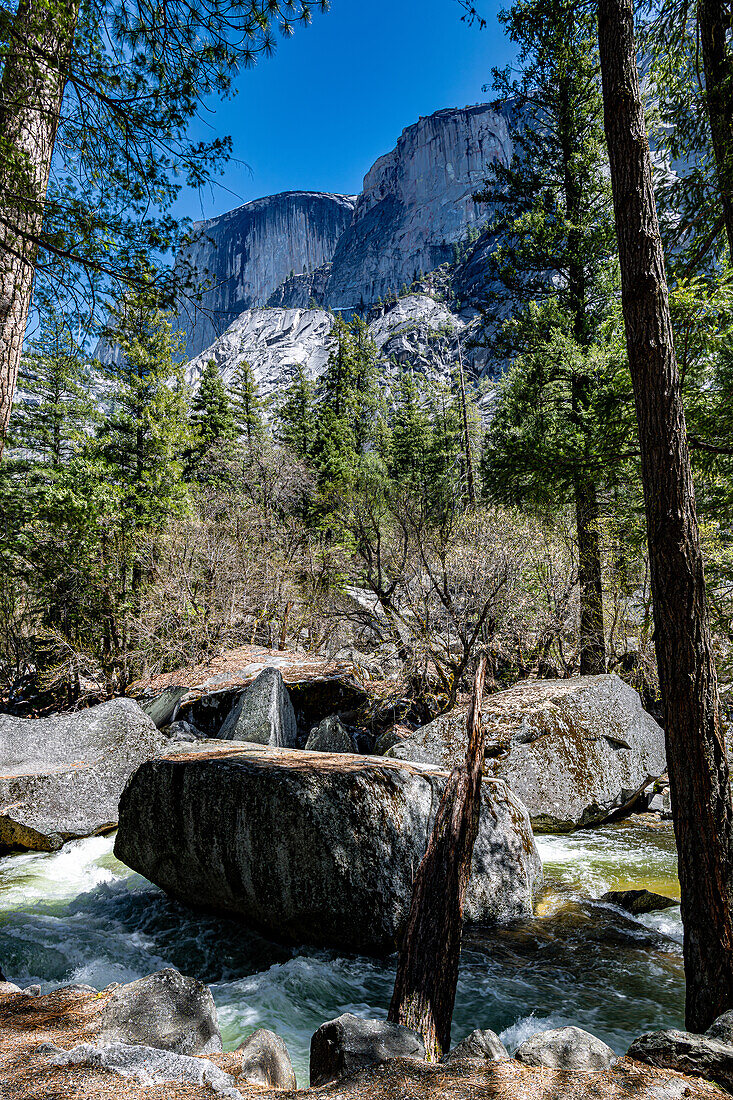 Half Dome in Springtime in Yosemite National Park