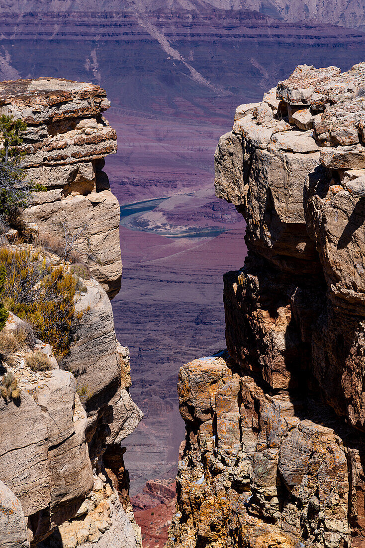 Der Grand Canyon vom South Rim in Arizona aus gesehen, USA