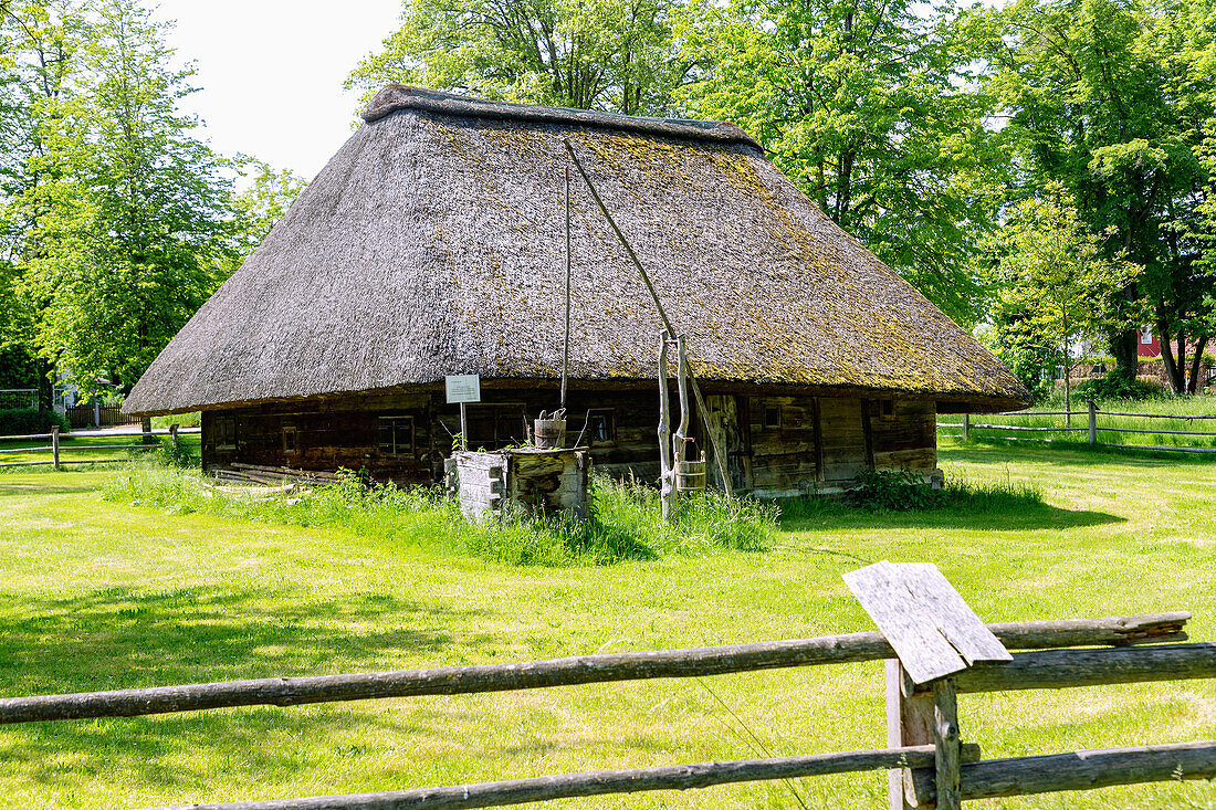 Erding, Herderhaus und Lindenhain Bergham, Bayern, Deutschland