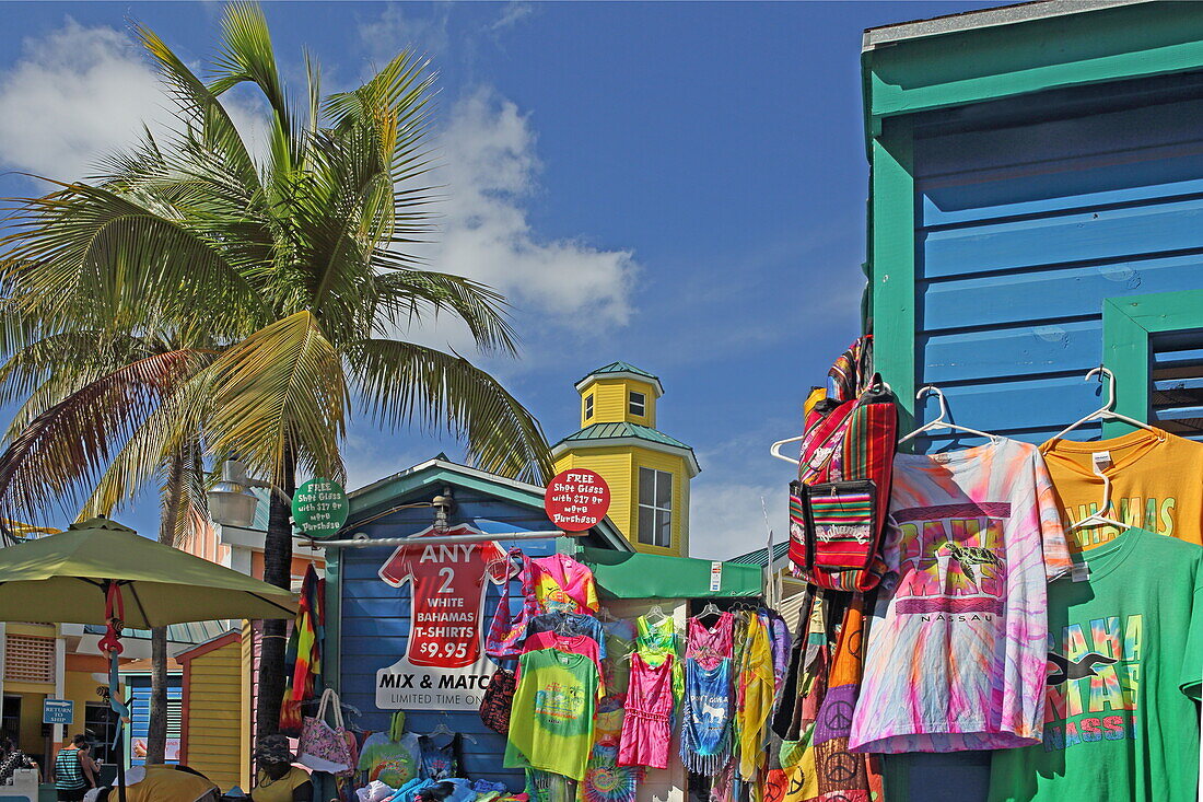 Souvenirgeschäfte am Prince George Kreuzfahrtterminal, Nassau, Insel New Providence, The Bahamas