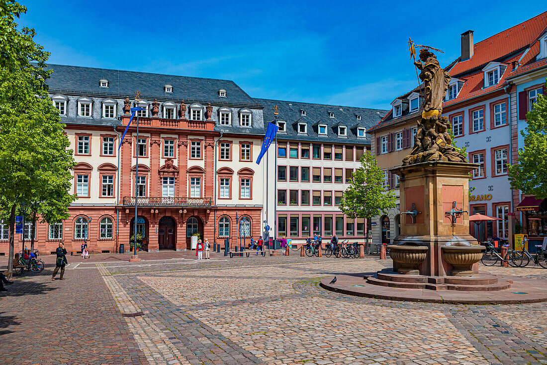 Kornmarkt in Heidelberg, Baden-Württemberg, Deutschland