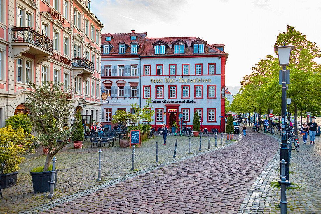 Neckarstaden in Heidelberg, Baden-Württemberg, Deutschland