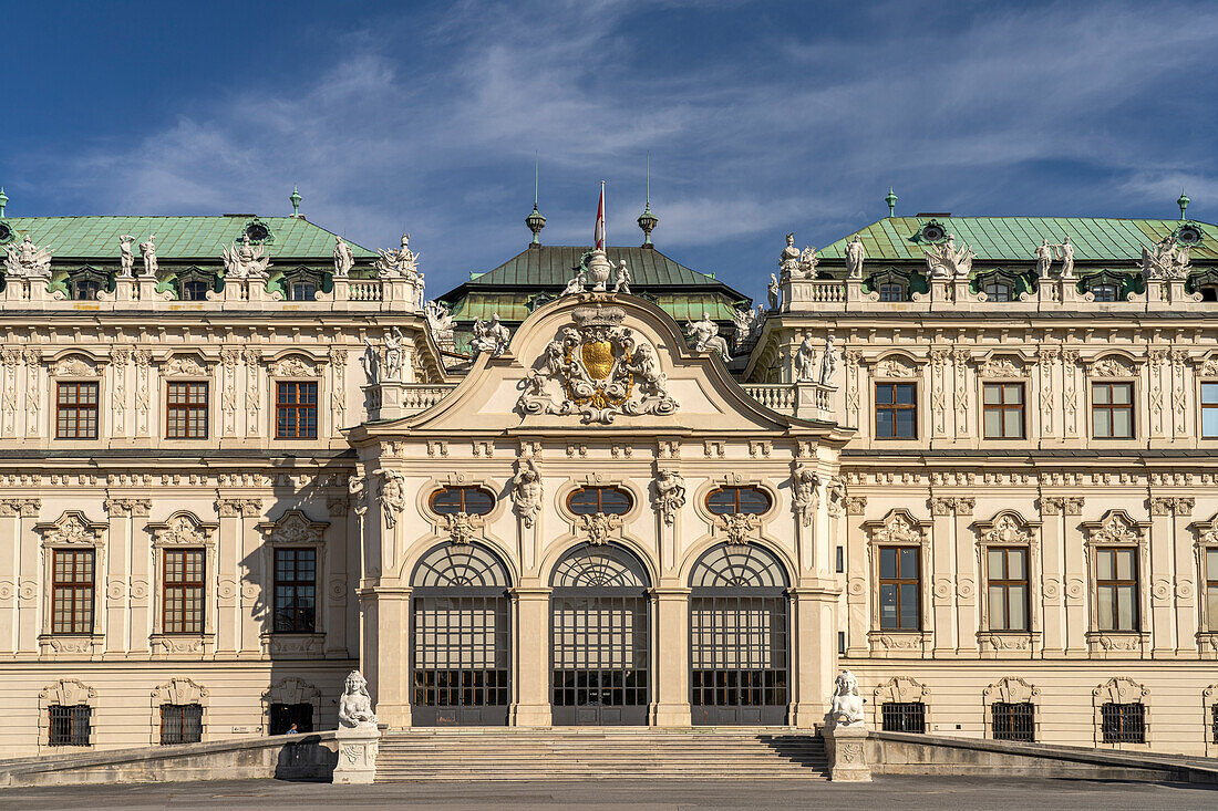 Das Obere Schloss Belvedere in Wien, Österreich, Europa