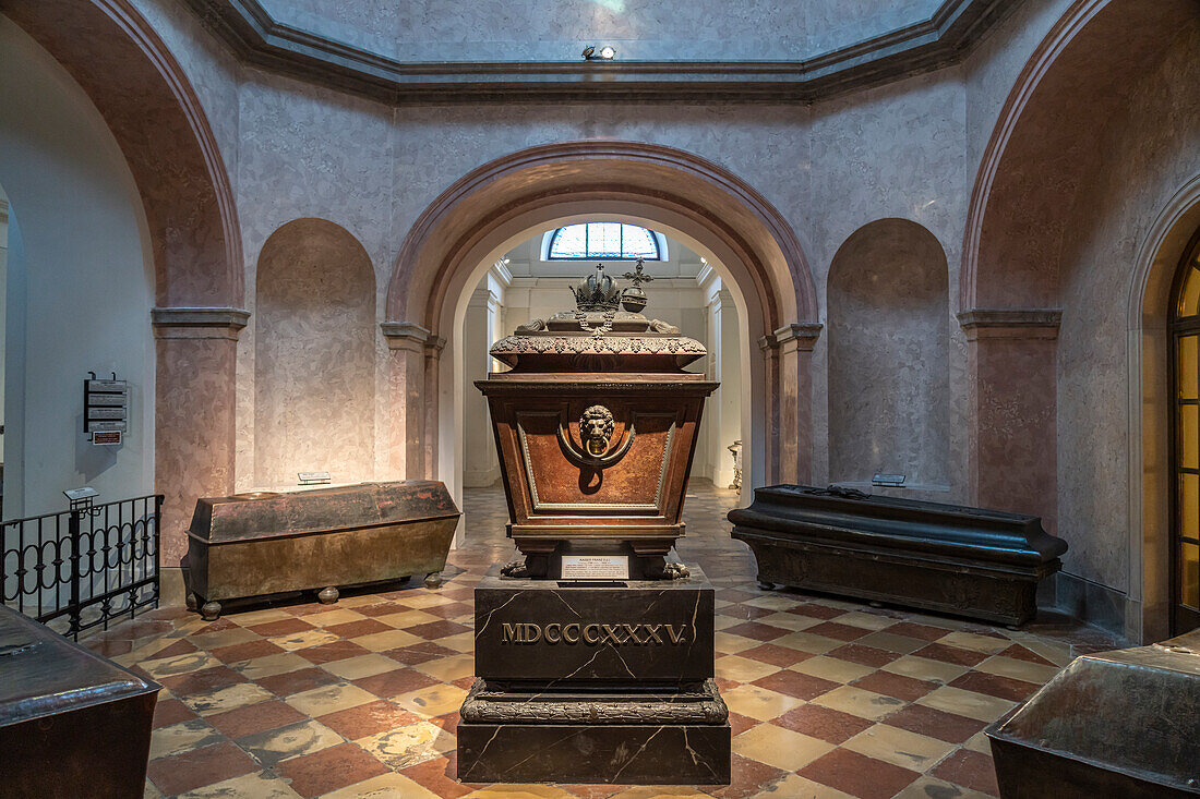 Sarcophagus of Emperor Franz, Capuchin Crypt in Vienna, Austria, Europe