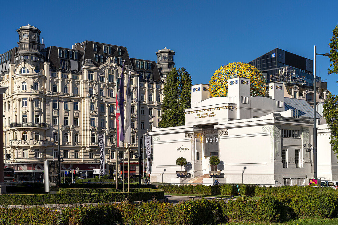 The Vienna Secession exhibition house in Art Nouveau style, Vienna, Austria, Europe