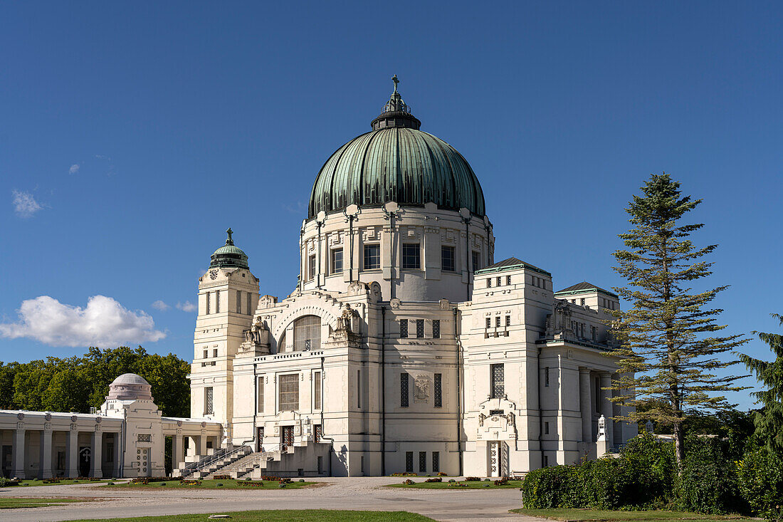 Karl-Borromäus-Kirche auf dem Wiener Zentralfriedhof, Wien, Österreich, Europa