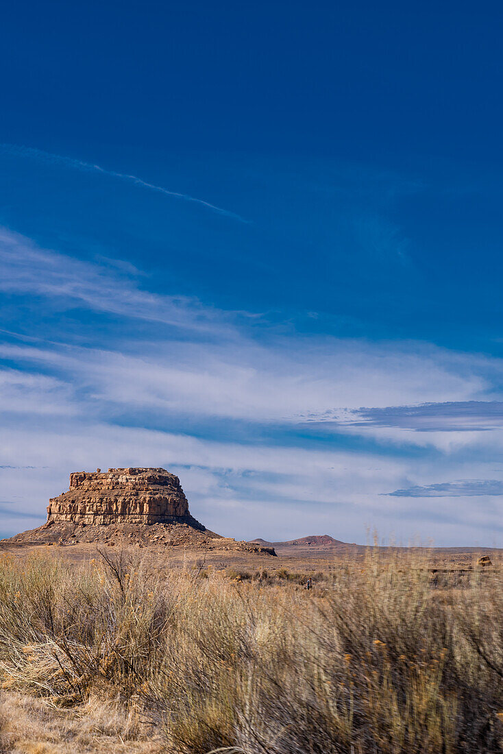 Mesa in der Nähe des Observatoriums Chaco Canyon.