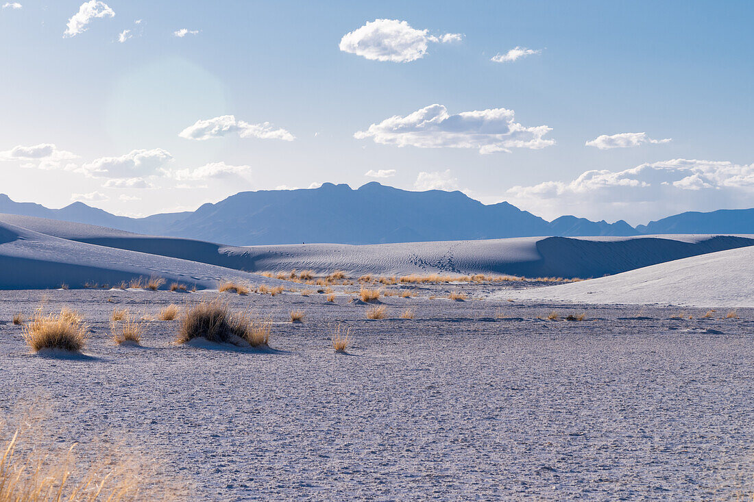 Gipsdünenlandschaft des White Sands National Monument in New Mexico.