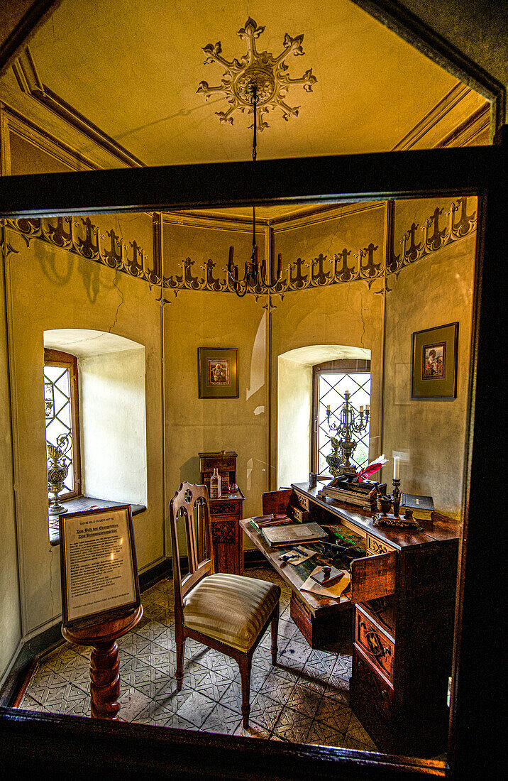 Turmzimmer der Prinzessin, Burg Rheinstein, Trechtingshausen, Oberes Mittelrheintal, Rheinland-Pfalz, Deutschland