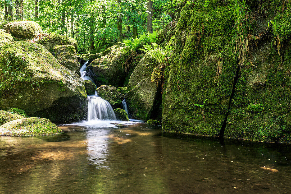 Die Gertelbach-Wasserfälle, Bühlertal, Schwarzwald, Baden-Württemberg, Deutschland