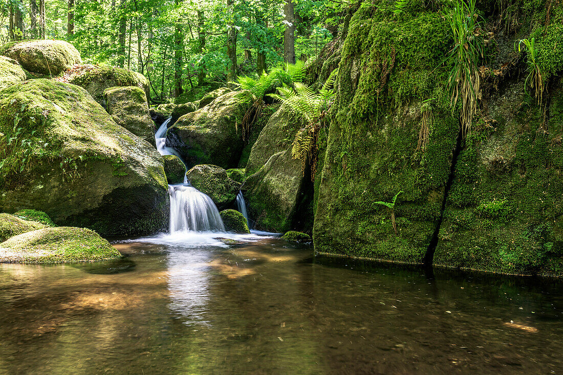 The Gertelbach Waterfalls, Bühlertal, Black Forest, Baden-Württemberg, Germany