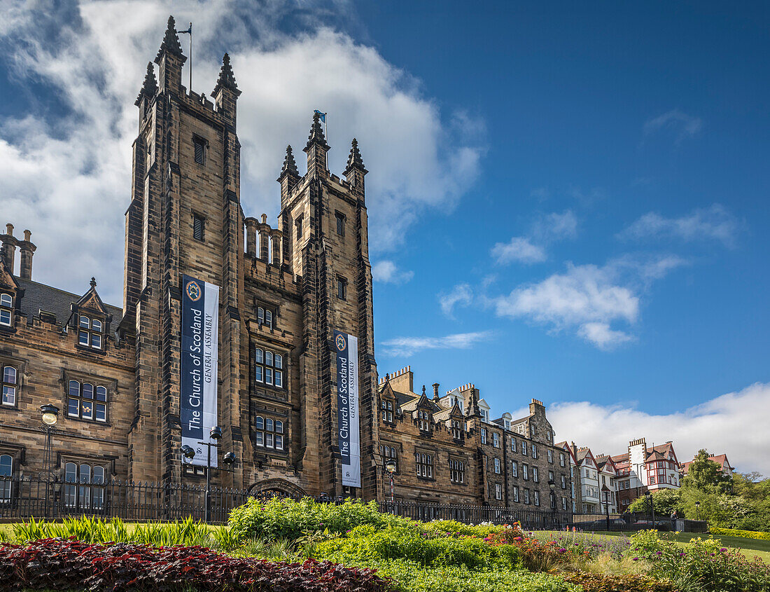 New College am Rand der Altstadt von Edinburgh, City of Edinburgh, Schottland, Großbritannien