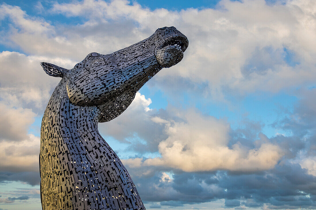 The Kelpies horse sculptures, Falkirk, Falkirk, Scotland, UK