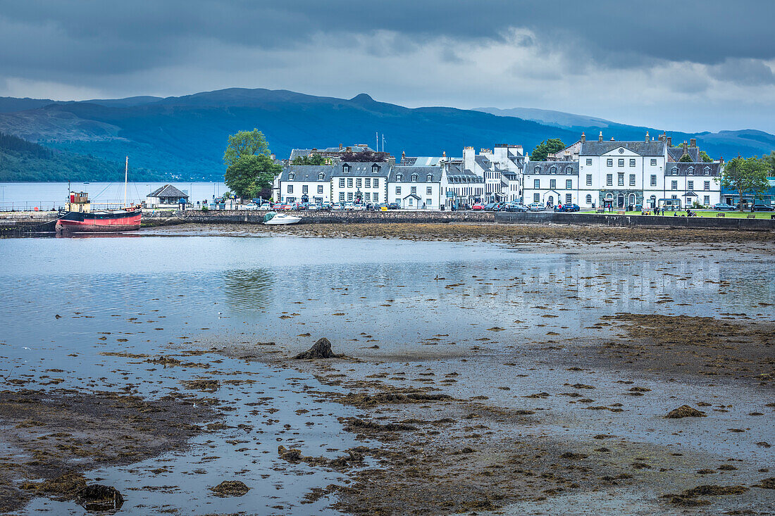 View of Inveraray on Loch Fyne, Argyll and Bute, Scotland, UK