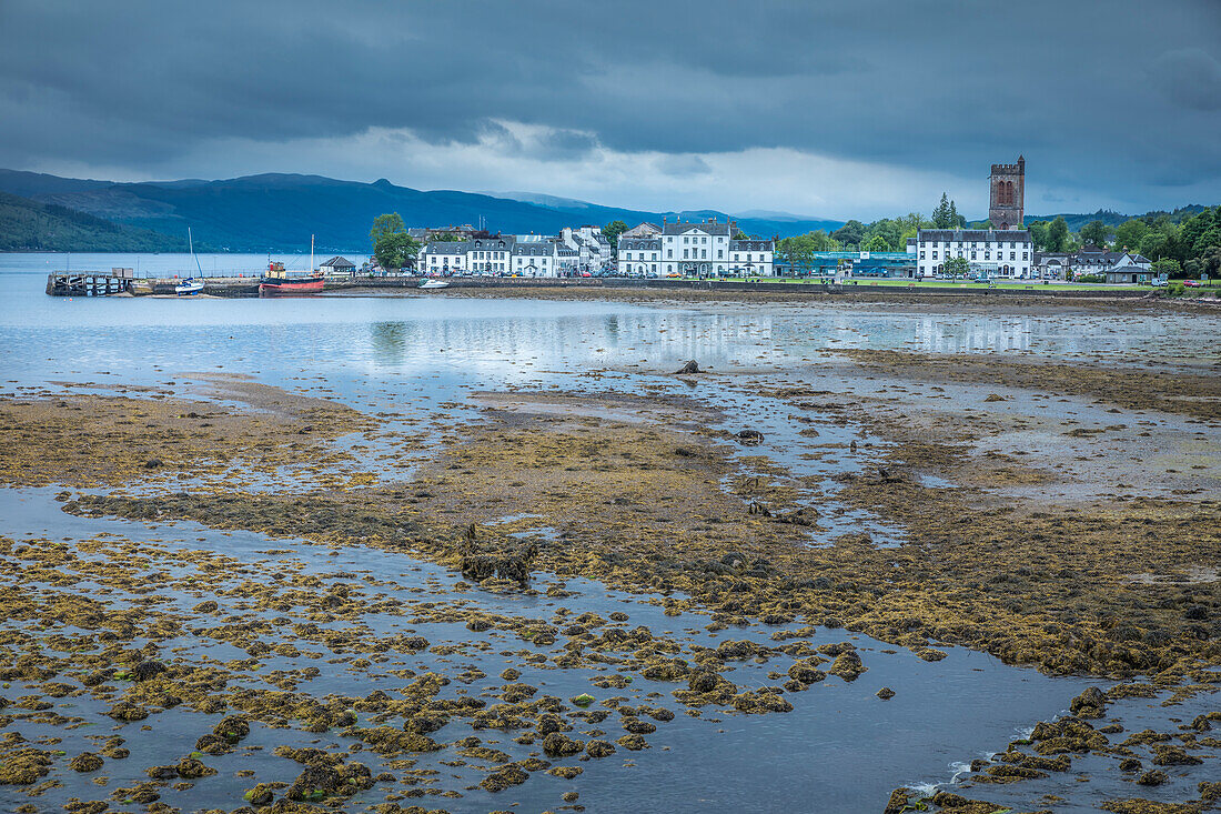 View of Inveraray on Loch Fyne, Argyll and Bute, Scotland, UK