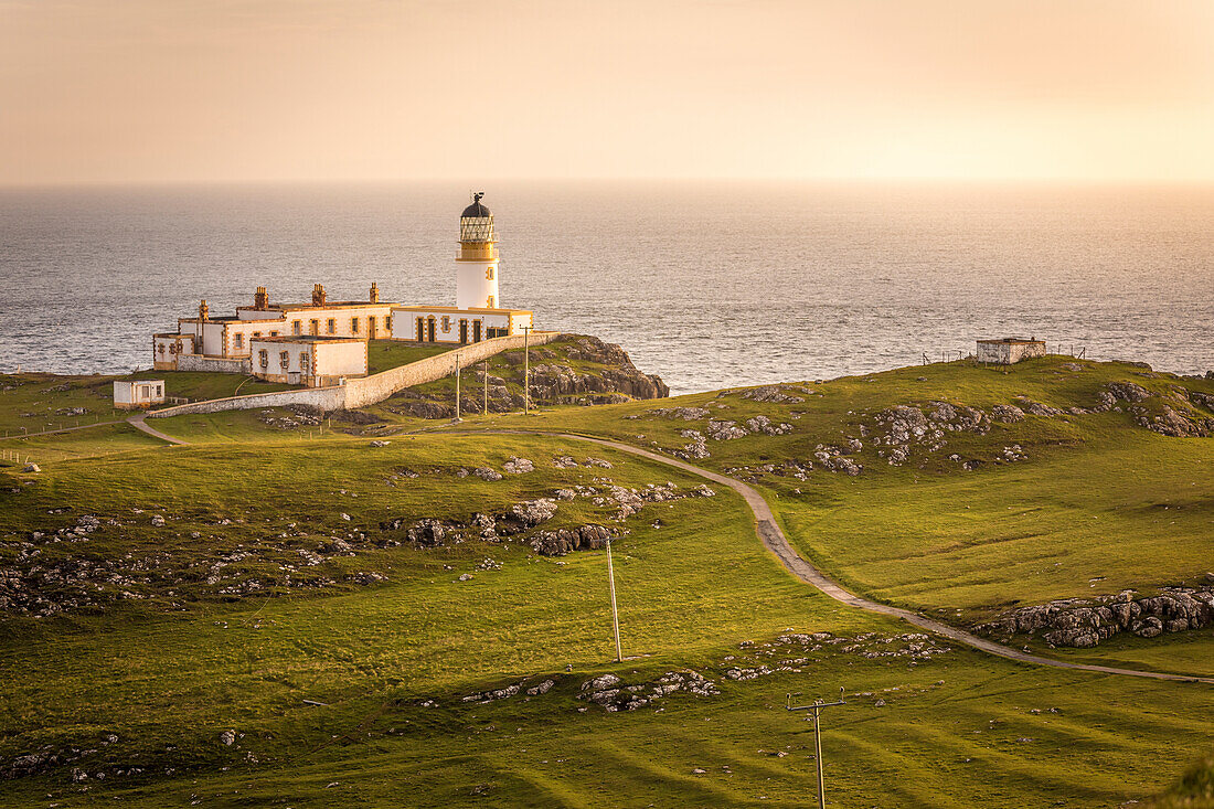 Pathway to Neist Point Lighthouse, Isle of Skye, Highlands, Scotland, UK