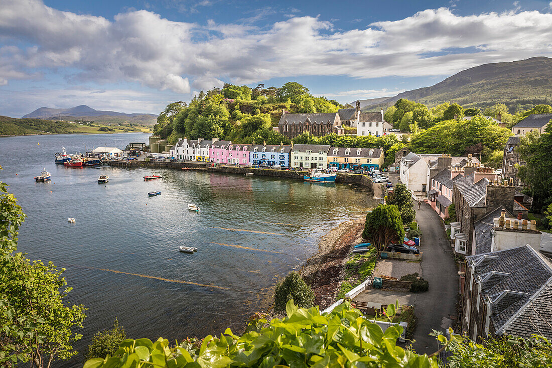 Hafen von Portee, Isle of Skye, Highlands, Schottland, Großbritannien