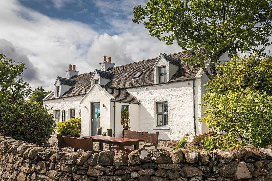 The Three Chimneys (well known traditional restaurant) at Colbost, Glendale, Isle of Skye, Highlands, Scotland, UK