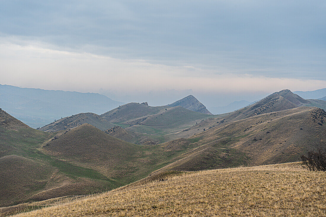 Beautiful spring landscape of Kakheti, in Georgia