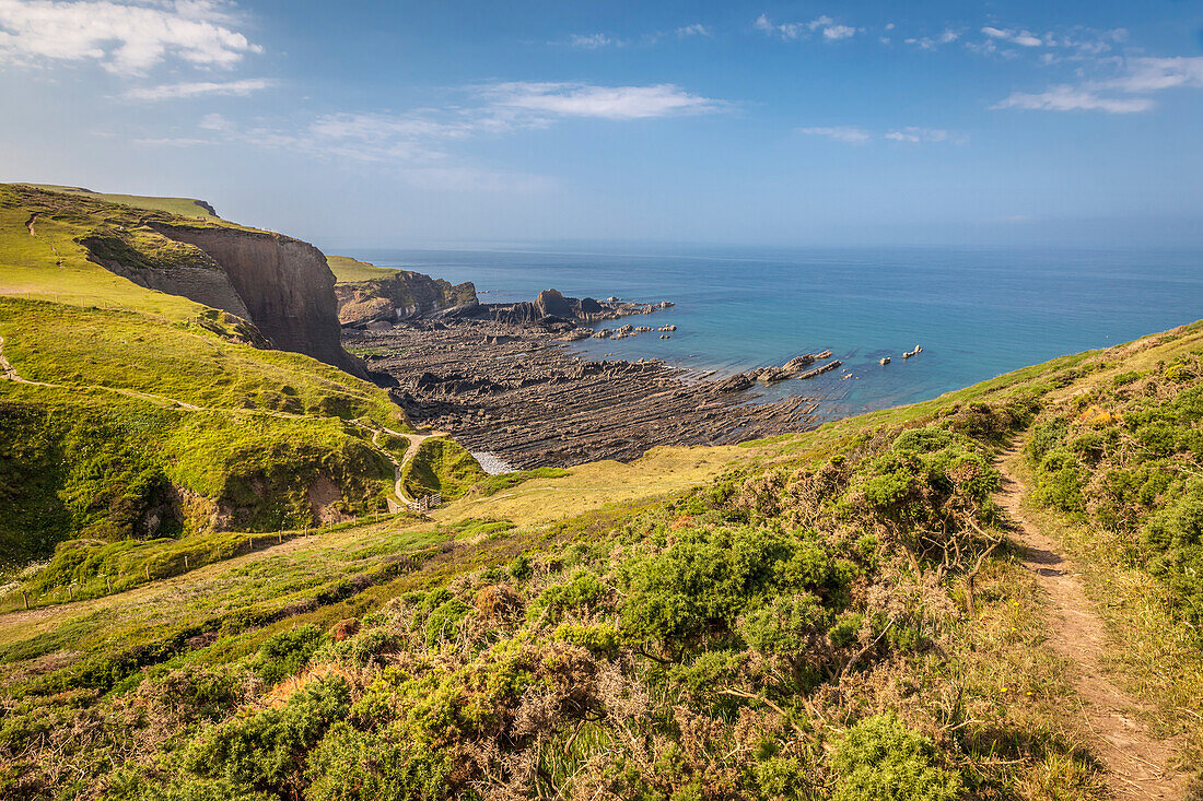 Küste beim Hartland Point, Bideford, Devon, England