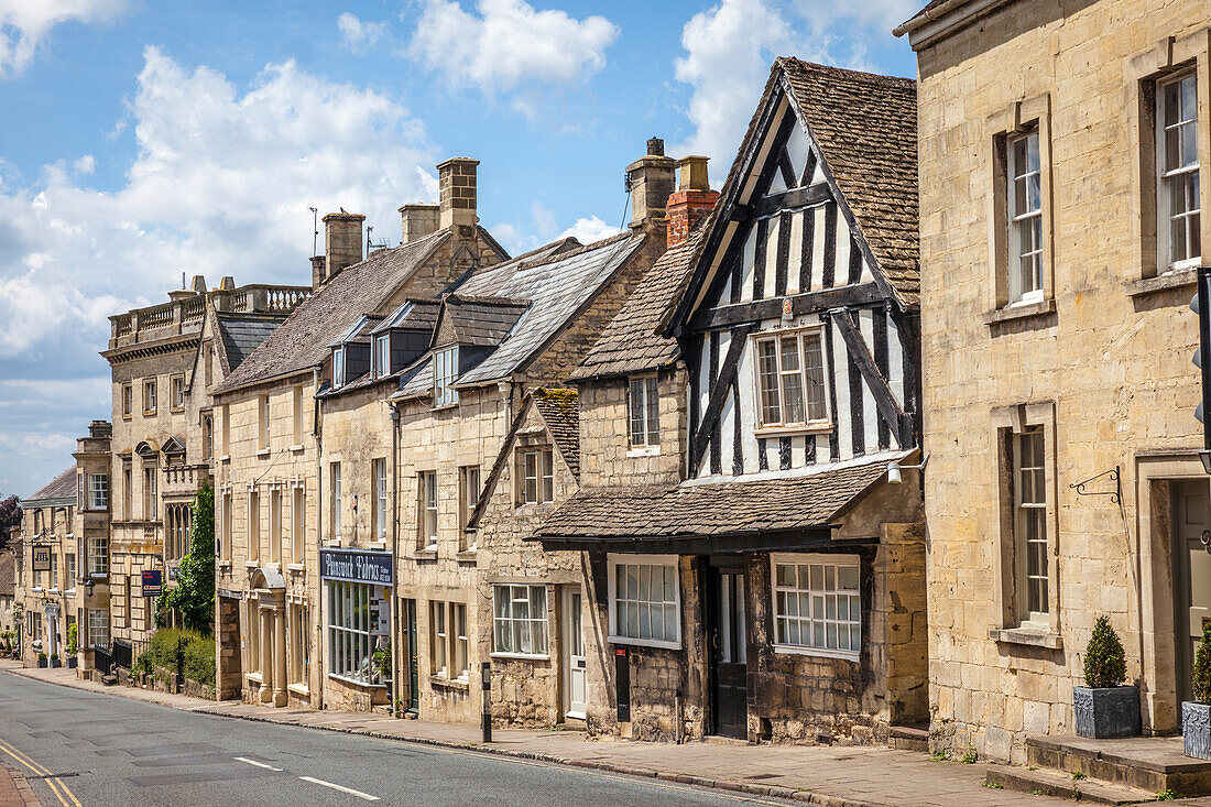 Altstadt von Painswick, Cotswolds, Gloucestershire, England