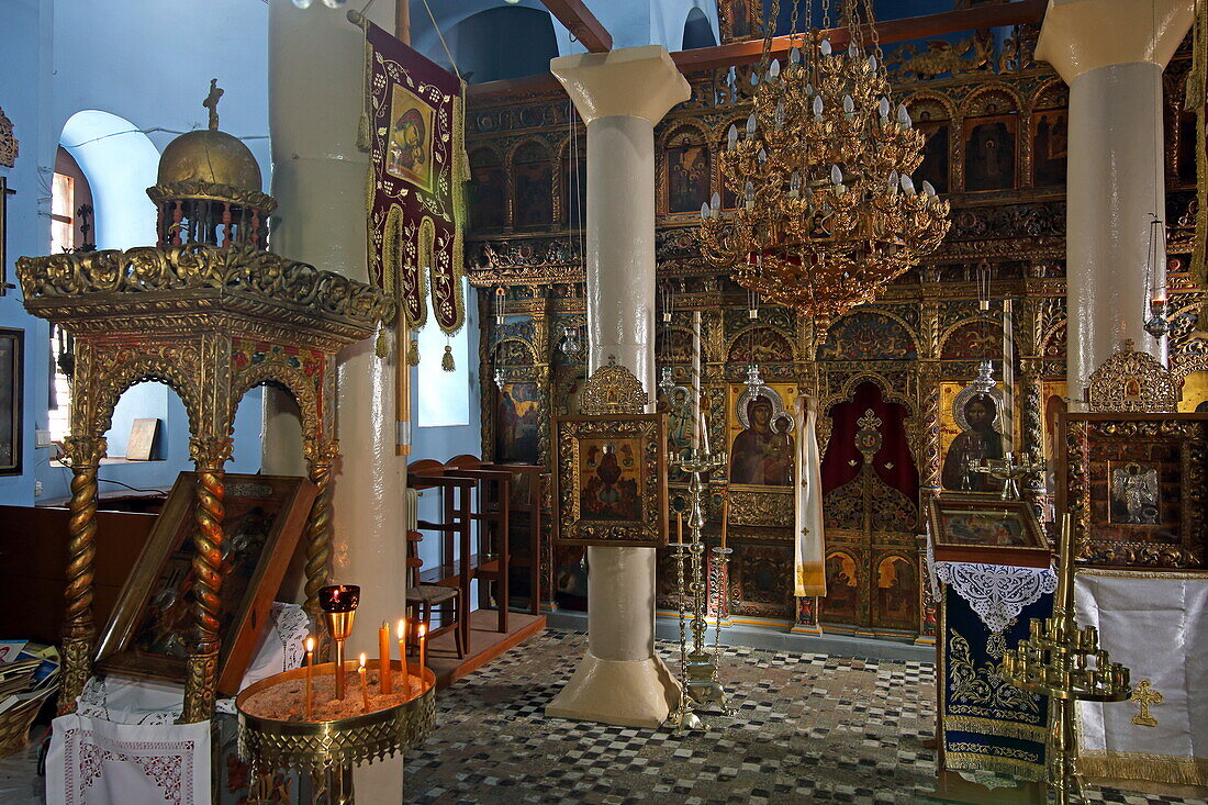 Church of Prodomos Monastery on Palouki mountain, Skopelos island, Northern Sporades, Greece