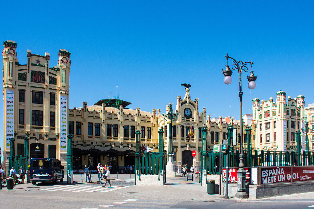Historischer Nordbahnhof Estación del Norte, Valencia, Spanien