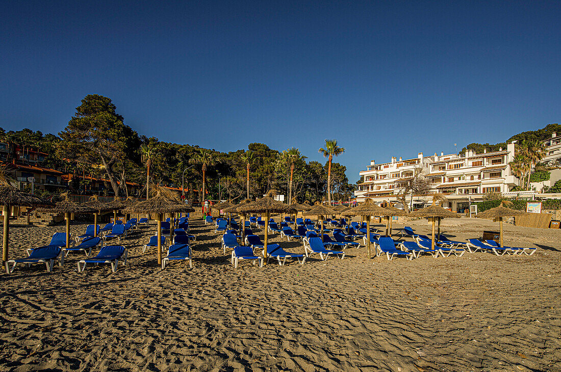 Abendstimmung am Strand von Sant Elm, Mallorca, Spanien