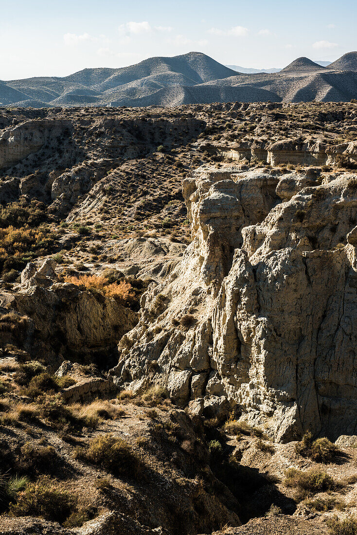 Landschaft, Tabernas Wüste, Almeria, Andalusien, Spanien