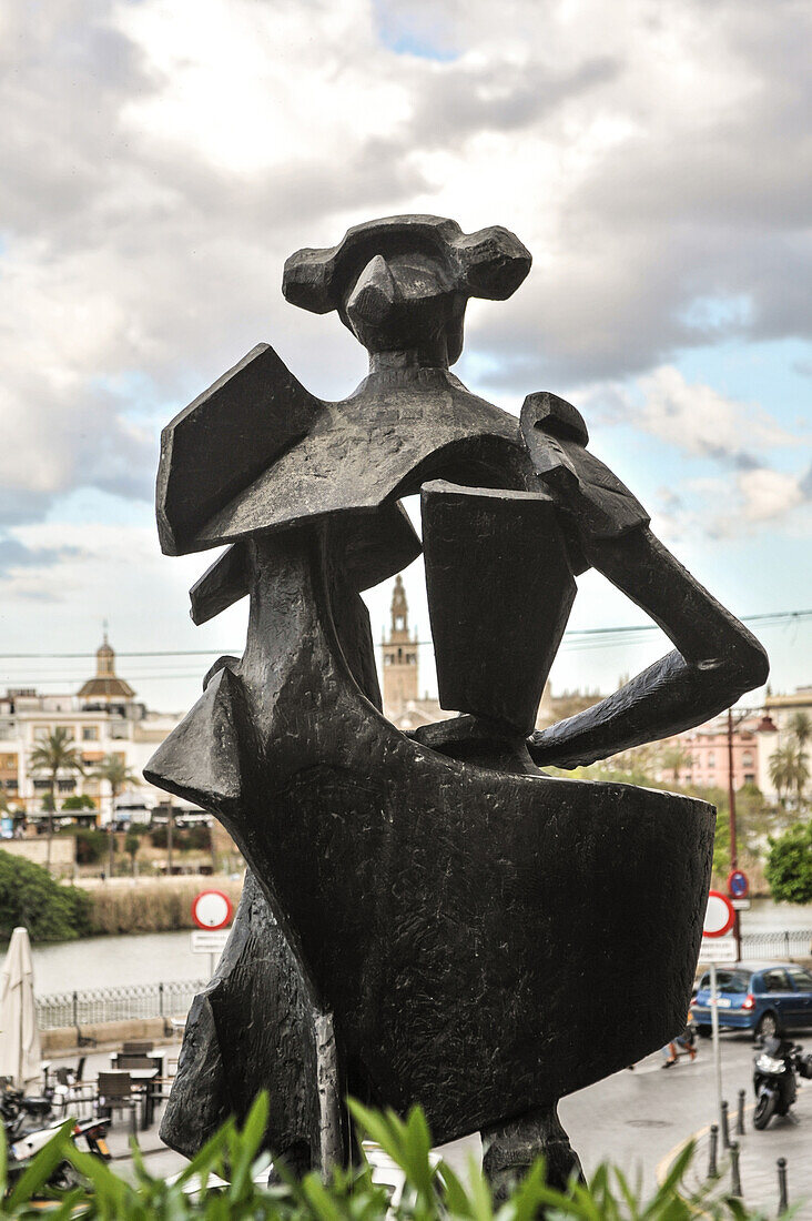 Juan Belmonte-Statue, Sevilla, Andalusien, Spanien
